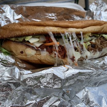 Buenos Sabores - Shredded beef/carnitas torta - Food Trucks Near Me - Austin, Texas