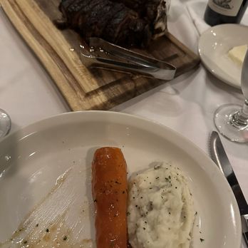 Bob's Steak & Chop House - Wagyu steak with garlic mashed potatoes and caramelized carrot - Steakhouses Near Me - Dallas, Texas Bob's Steak & Chop House - Wagyu steak with garlic mashed potatoes and caramelized carrot - Steakhouses Near Me - Dallas, Texas