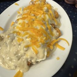Rise N Dine - Southern Skillet with tots instead of potatoes - YUM!