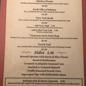 Primarily Prime Rib - Menu (Part 2) - Steakhouses Near Me - Las Vegas, Nevada
