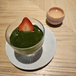 Sushi Ishikawa - Green tea pannacotta