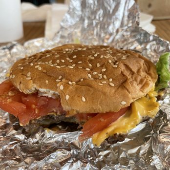 Five Guys - Small Cheeseburger - Burgers Near Me - Pembroke Pines, Florida
