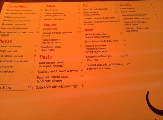 Menu photo 4 5&33 Amsterdam, NH