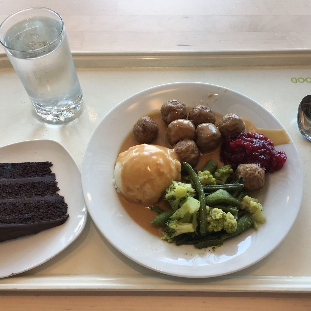 IKEA - Swedish Meatball Combo and 3-Layer Chocolate Cake - Scandinavian Near Me - Portland, Oregon IKEA - Swedish Meatball Combo and 3-Layer Chocolate Cake - Scandinavian Near Me - Portland, Oregon