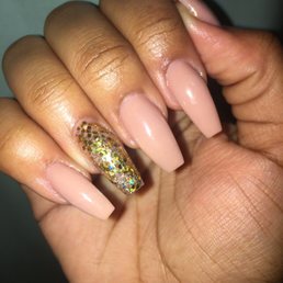 Pretty job, painful process. If you zoom in, you can see cuts around my nail fold.