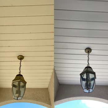 Ohana Pressure Washing - Before/After - Entrance Ceiling/Lighting - Pressure Washers Near Me - Jacksonville, Florida Ohana Pressure Washing - Before/After - Entrance Ceiling/Lighting - Pressure Washers Near Me - Jacksonville, Florida