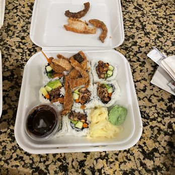 Kishi Japanese Restaurant - Burnt salmon skin, smelly fish. Food just tossed in. Sloppy, terrible. - Sushi Bars Near Me - Upland, California Kishi Japanese Restaurant - Burnt salmon skin, smelly fish. Food just tossed in. Sloppy, terrible. - Sushi Bars Near Me - Upland, California