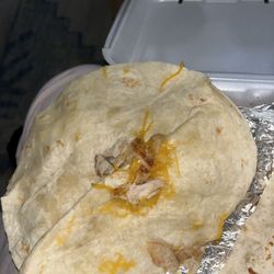 Cook Out - I just left cookout and this was supposed to be my "quesadilla".... Not to mention the service is horrible. Do better.