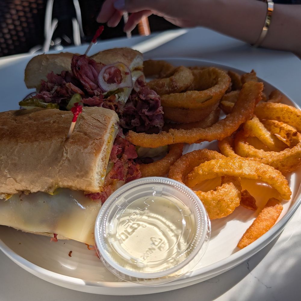 Rose Cafe- Lake Forest - Reuben with onion rings - Breakfast & Brunch Near Me - Lake Forest, California Rose Cafe- Lake Forest - Reuben with onion rings - Breakfast & Brunch Near Me - Lake Forest, California