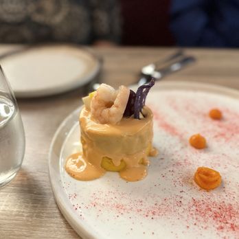 Aromas del Peru - Causa with shrimp - tasty - Peruvian Near Me - Pompano Beach, Florida Aromas del Peru - Causa with shrimp - tasty - Peruvian Near Me - Pompano Beach, Florida