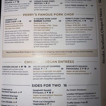 Perry's Steakhouse & Grille - Grapevine - Menu - Seafood Near Me - Grapevine, Texas Perry's Steakhouse & Grille - Grapevine - Menu - Seafood Near Me - Grapevine, Texas