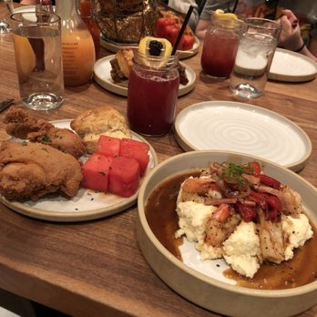Yardbird - Lunch express on the left, shrimp and grits on the right. - Southern Near Me - Las Vegas, Nevada Yardbird - Lunch express on the left, shrimp and grits on the right. - Southern Near Me - Las Vegas, Nevada