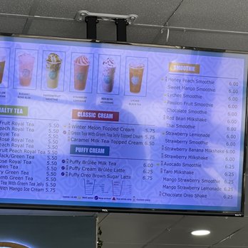 T4 - Menu - Bubble Tea Near Me - Stockton, California