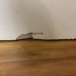 Broken bathroom door