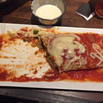 Tacos Tolteca - 1/2 eaten burrito, sorry I couldn't wait! Good eats!!! - Mexican Near Me - Fallston, Maryland