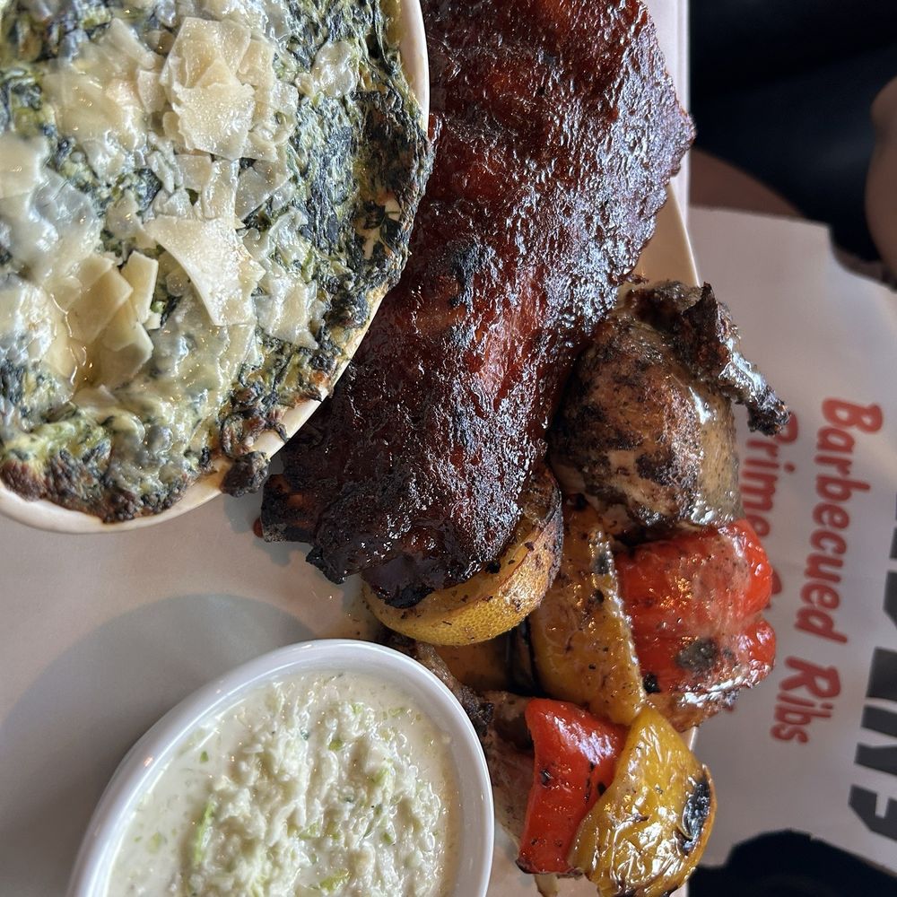 Carson's Ribs - BBQ Baby Back Ribs, spinach dip, coleslaw - American Near Me - Milwaukee, Wisconsin Carson's Ribs - BBQ Baby Back Ribs, spinach dip, coleslaw - American Near Me - Milwaukee, Wisconsin