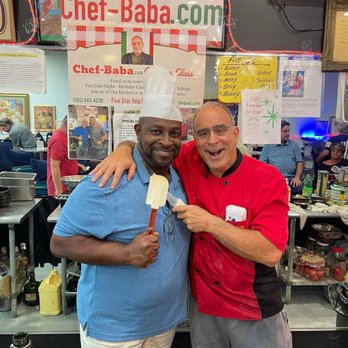 Chef Baba Cooking Class - My husband and Chef Baba...he loves cooking so this was a blast for him! - Cooking Classes Near Me - Davie, Florida