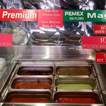Taco Station - Salsa bar. - Mexican Near Me - Riverside, California Taco Station - Salsa bar. - Mexican Near Me - Riverside, California