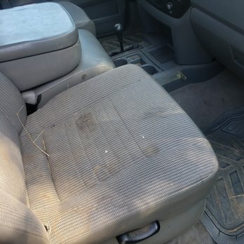 Freedom detailing - dodge ram seats before being cleanded - Auto Detailing Near Me