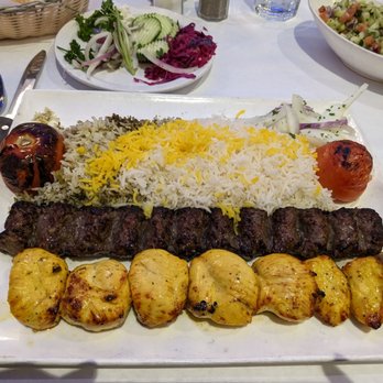 Noon O Kabab - Joujeh Koubideh - this was the equivalent of 2 meals for me. - Persian/Iranian Near Me - Chicago, Illinois Noon O Kabab - Joujeh Koubideh - this was the equivalent of 2 meals for me. - Persian/Iranian Near Me - Chicago, Illinois