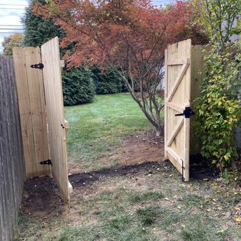 The Fence Medic - 2 sections of gate opened - Fences & Gates Near Me The Fence Medic - 2 sections of gate opened - Fences & Gates Near Me