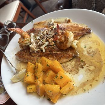 Pappadeaux Seafood Kitchen - Trout w/ crab & shrimp and butternut squash drizzled with honey, a must try! - Cajun/Creole Near Me - Birmingham, Alabama