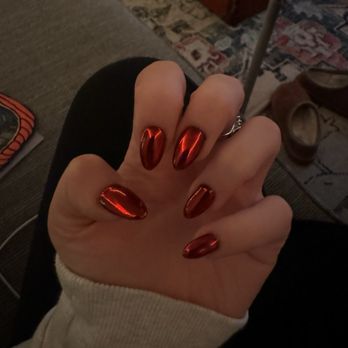 Nailmaste Salon & Spa - Red chrome dip - Nail Salons Near Me - Bethesda, Maryland Nailmaste Salon & Spa - Red chrome dip - Nail Salons Near Me - Bethesda, Maryland
