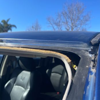 HR Auto Glass - Scratched paint from removal of old windshield - Auto Glass Services Near Me - Oxnard, California