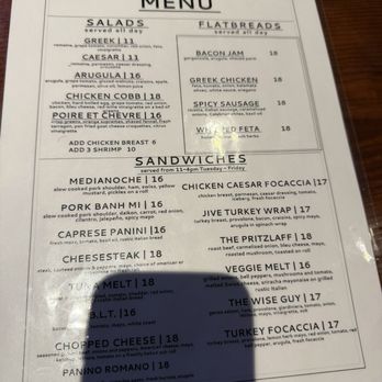 Aperitivo - Menu - Wine Bars Near Me - Milwaukee, Wisconsin