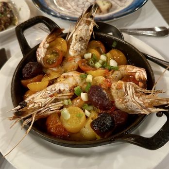 Evvia Estiatorio - Roasted prawns - Greek Near Me - Palo Alto, California