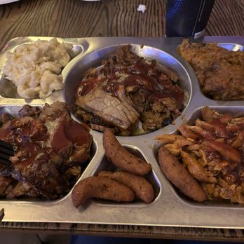 Camel City BBQ Factory - 3 meat platter - Barbeque Near Me - Winston-Salem, North Carolina Camel City BBQ Factory - 3 meat platter - Barbeque Near Me - Winston-Salem, North Carolina
