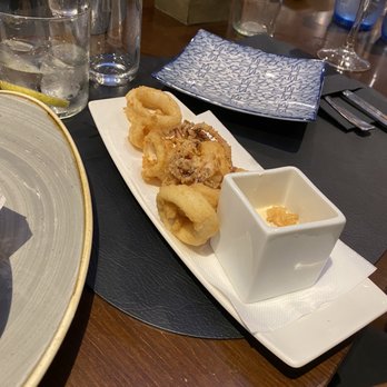 Ayre Hotel Gran Via - Calamari at their restaurant - Hotels Near Me - Barcelona, B