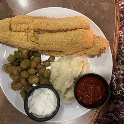 Pecos Grilling Co - Catfish dinner w 2 sides