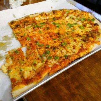 BAR - 1/25/18 - BAR (neighbor's partially eaten large) - Pizza Near Me - New Haven, Connecticut BAR - 1/25/18 - BAR (neighbor's partially eaten large) - Pizza Near Me - New Haven, Connecticut