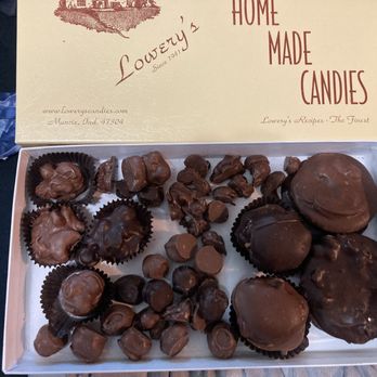 Lowery's Home Made Candies - loose nuts in a box. All that and a bad attitude for 30 dollars! - Candy Stores Near Me - Muncie, Indiana Lowery's Home Made Candies - loose nuts in a box. All that and a bad attitude for 30 dollars! - Candy Stores Near Me - Muncie, Indiana