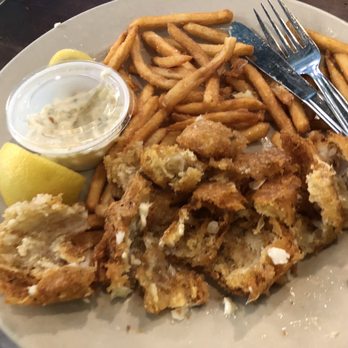 Toomey's - AFTER I was done eating. Fish and chips. $20. Overcooked. All breading. YUCKY. - New American Near Me - Mammoth Lakes, California Toomey's - AFTER I was done eating. Fish and chips. $20. Overcooked. All breading. YUCKY. - New American Near Me - Mammoth Lakes, California