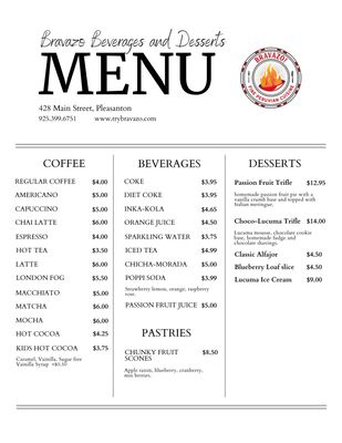 Menu photo 3 Bravazo Pleasanton, CA Menu photo 3 Bravazo Pleasanton, CA