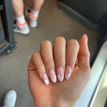 ARIA Nail Bar - Tempe - pink french tip dip set - Nail Salons Near Me - Tempe, Arizona