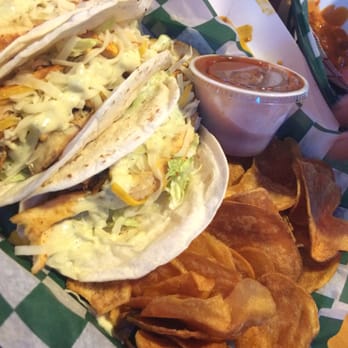 Beef 'O' Brady's - Chicken taco plate with pub chips - American Near Me - Amarillo, Texas