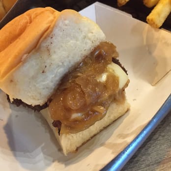 Dog Haus - Sandy - Slider that we got free just for check-in and ordering dog. Yay! - New American Near Me - Sandy, Utah