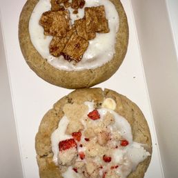 Cinnamon Crunch (TOP) and Strawberry Crumb Cake (BOTTOM)