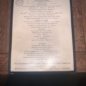 Napa General Store - Drinks and sides menu - Home Decor Near Me - Napa, California