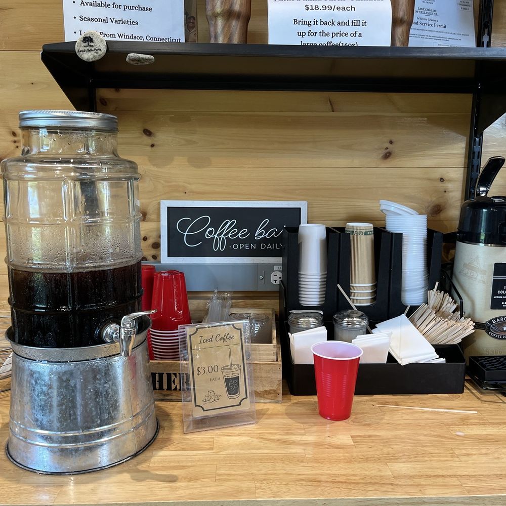 Land's Sake Farm - Coffee station - Farmers Market Near Me - Weston, Massachusetts Land's Sake Farm - Coffee station - Farmers Market Near Me - Weston, Massachusetts