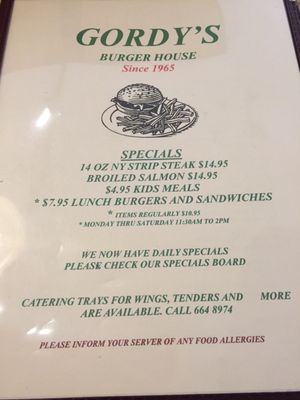Menu photo 6 Gordy's Burger House Bronxville, NY Menu photo 6 Gordy's Burger House Bronxville, NY