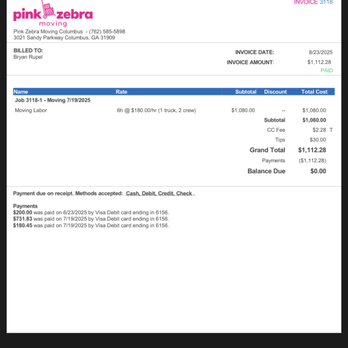 Pink Zebra Moving - Columbus - Movers Near Me - Columbus, Georgia Pink Zebra Moving - Columbus - Movers Near Me - Columbus, Georgia