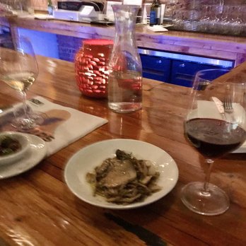 Convivio - having the mushrooms and olives from the small plates - Wine Bars Near Me - Durham, North Carolina