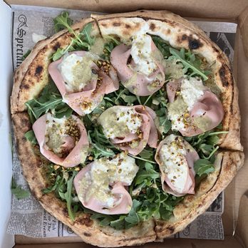 Charred Brick Oven - Mortadella - Pizza Near Me - Seaford, New York Charred Brick Oven - Mortadella - Pizza Near Me - Seaford, New York
