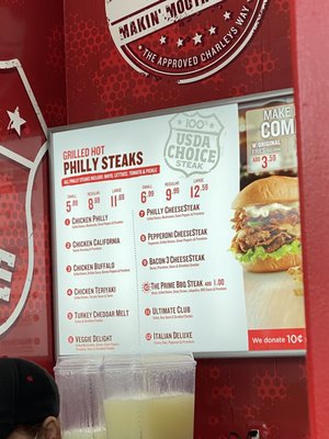Menu photo 2 Charleys Cheesesteaks Fort Lewis, WA Menu photo 2 Charleys Cheesesteaks Fort Lewis, WA
