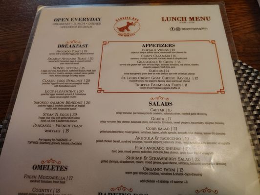 Menu photo 2 Barking Dog New York, NY