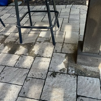 NTX Backyards - Broken sprinkler under pavers - Landscape Architects or Designers Near Me